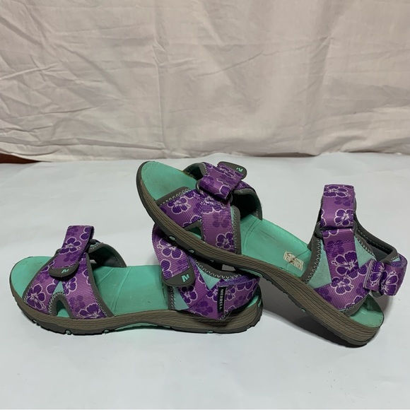 Merrell Womens Surf Strap Sandal 2.0 Floral purple Size US 6 meduim - Picture 11 of 12